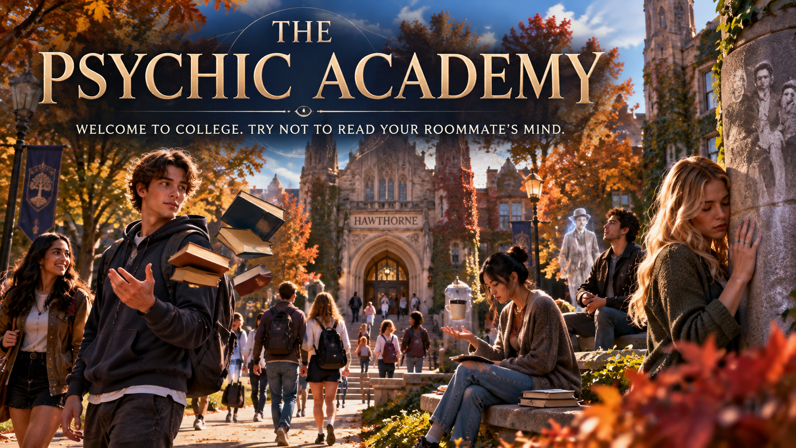 Cover art for The Psychic Academy, an inner self scenario on AI Dungeon