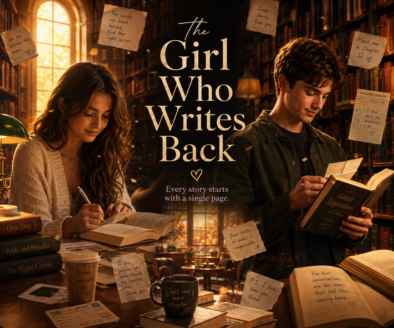 Cover art for The Girl Who Writes Back, an inner self scenario on AI Dungeon