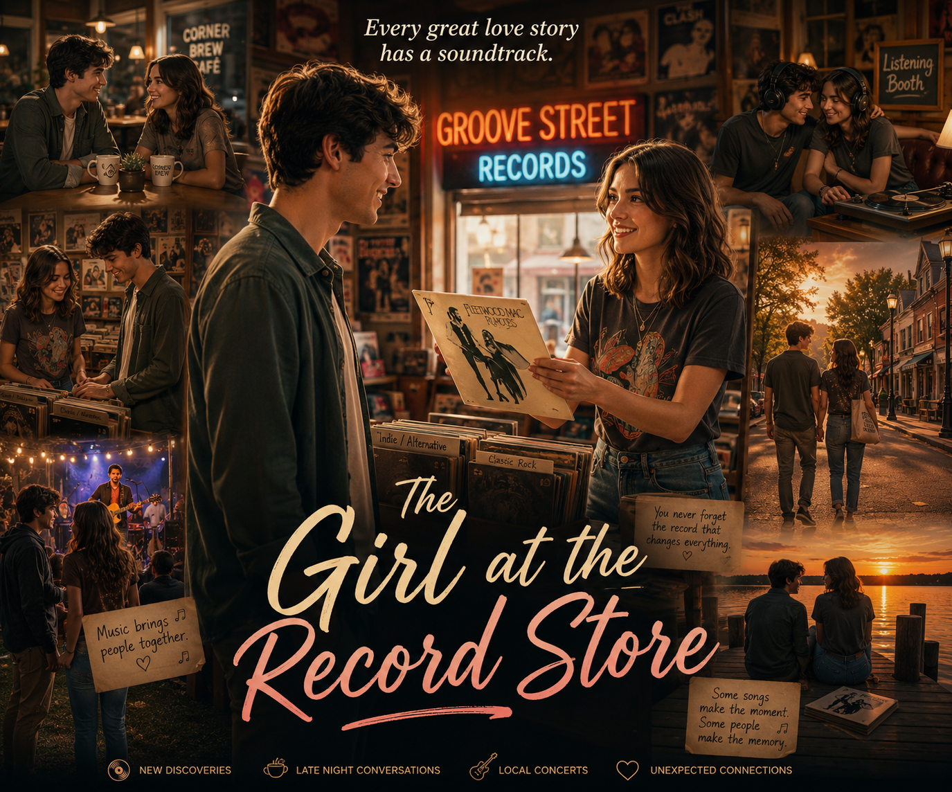 Cover art for The Girl at the Record Store, an inner self scenario on AI Dungeon
