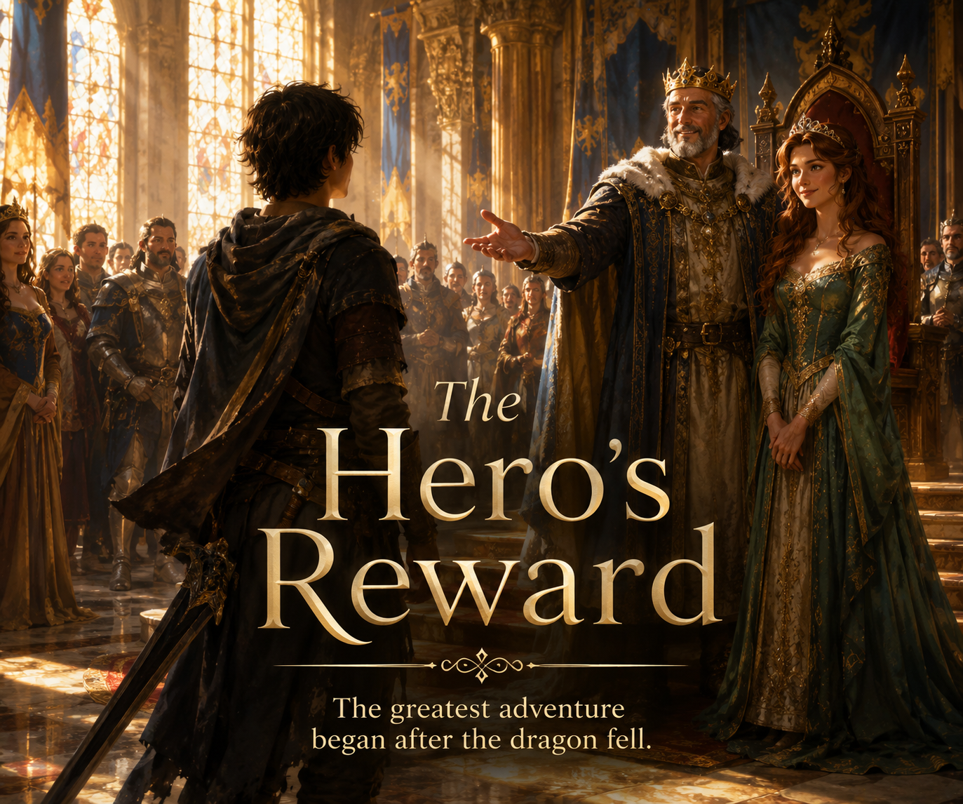 Cover art for The Hero’s Reward, an inner self scenario on AI Dungeon