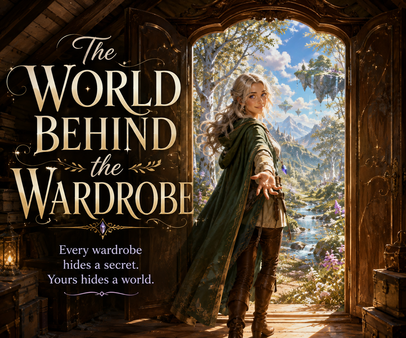 Cover art for The World Behind the Wardrobe, an inner self scenario on AI Dungeon