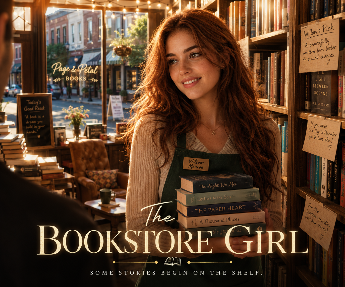 Cover art for The Bookstore Girl, an inner self scenario on AI Dungeon