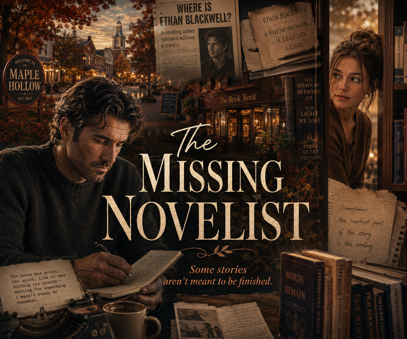 Cover art for The Missing Novelist, an inner self scenario on AI Dungeon