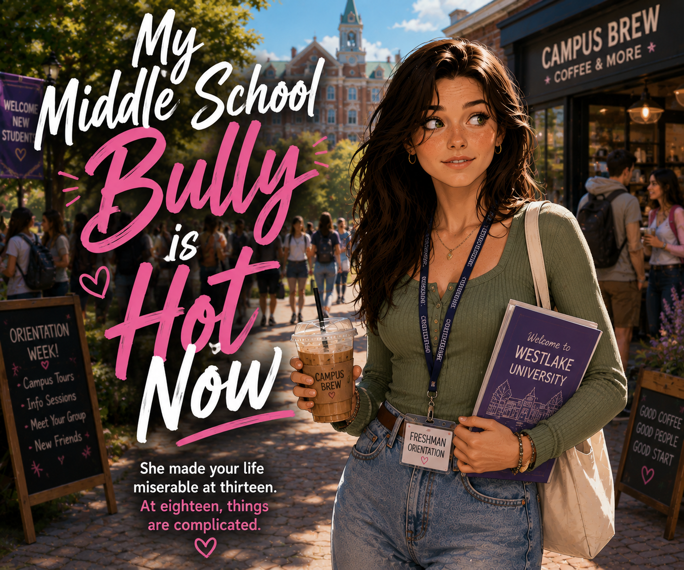 Cover art for My middle school bully is hot now!, an inner self scenario on AI Dungeon