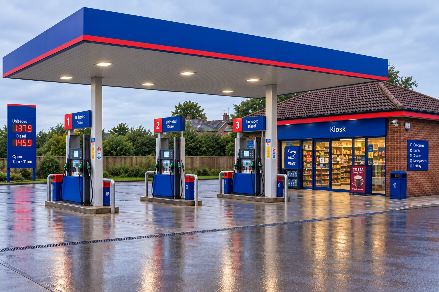 Cover art for Retail of the Dead - Petrol Station, a zombies scenario on AI Dungeon