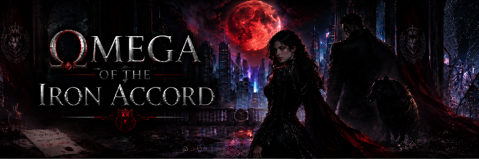 Cover art for Omega of the Iron Accord, an omegaverse scenario on AI Dungeon