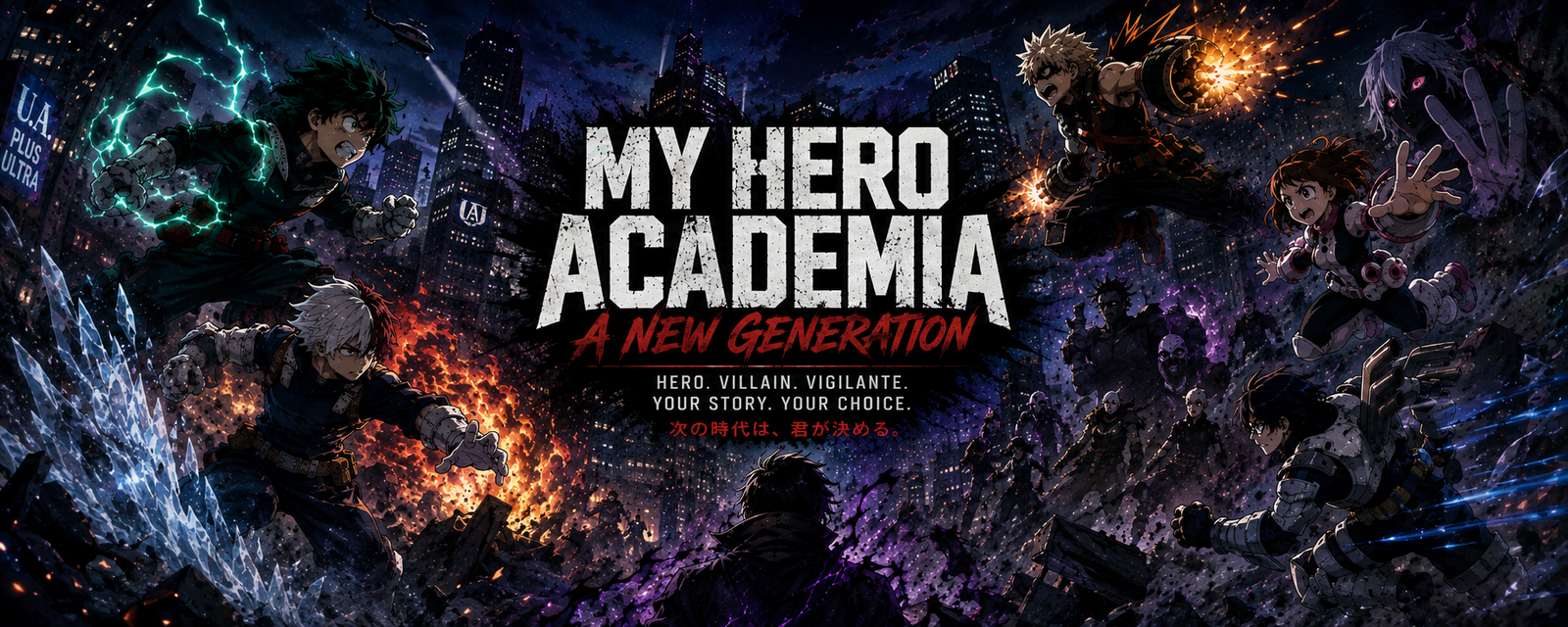 Cover art for My Hero Academia: A New Generation đźŽ, a my hero academia scenario on AI Dungeon