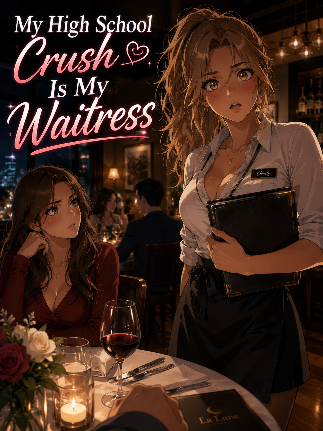 Cover art for Your Highschool Crush is Your Waitress!?, an innerself scenario on AI Dungeon