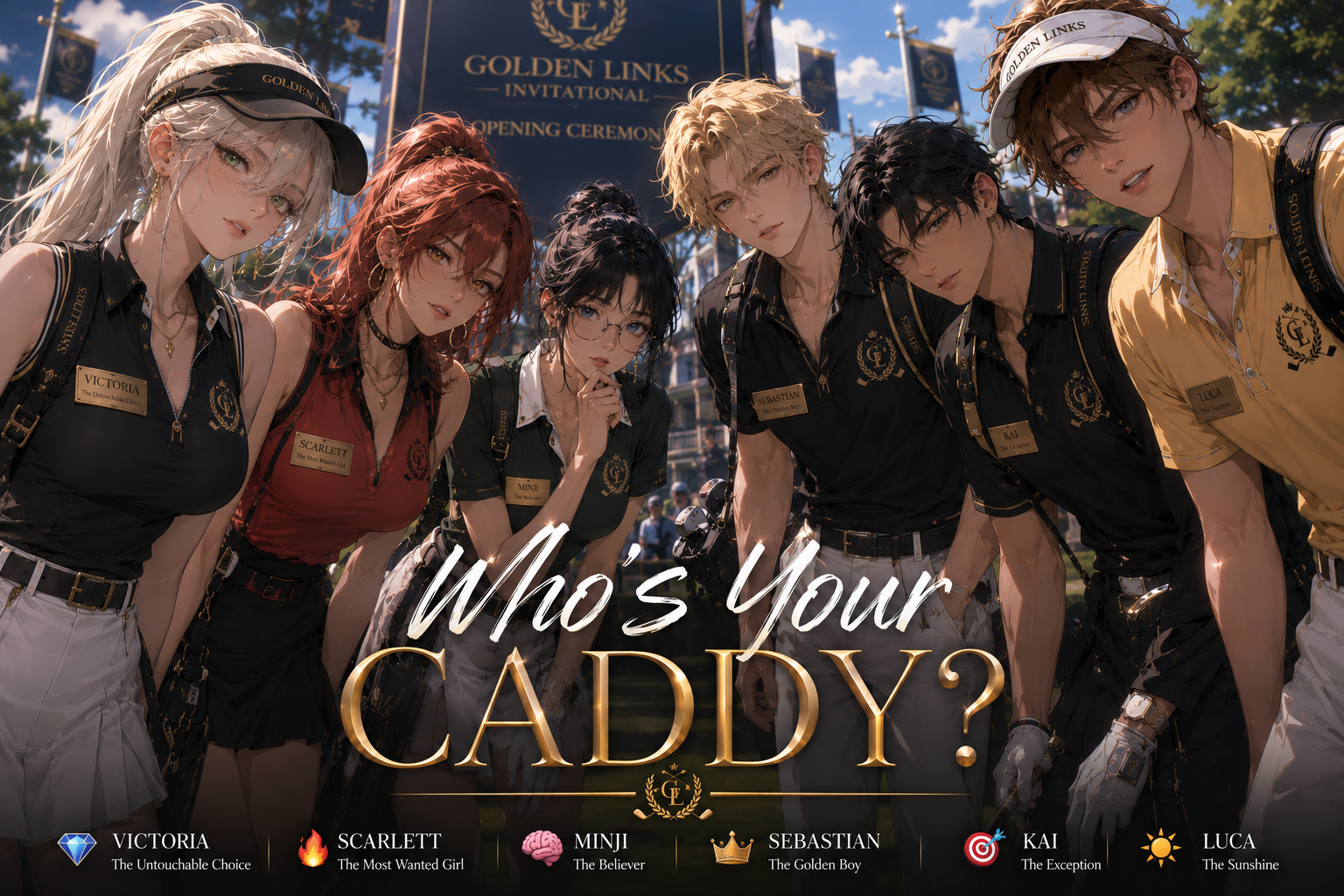 Cover art for Who’s Your Caddy?, an innerself scenario on AI Dungeon
