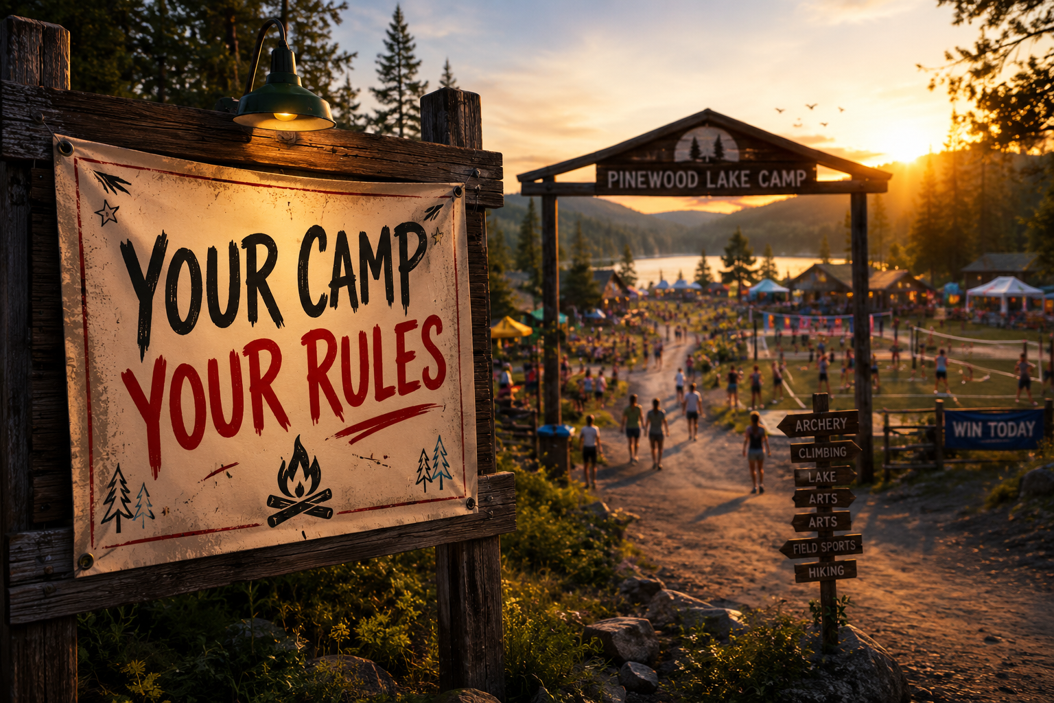 Cover art for That One Time at ____ Camp , an innerself scenario on AI Dungeon