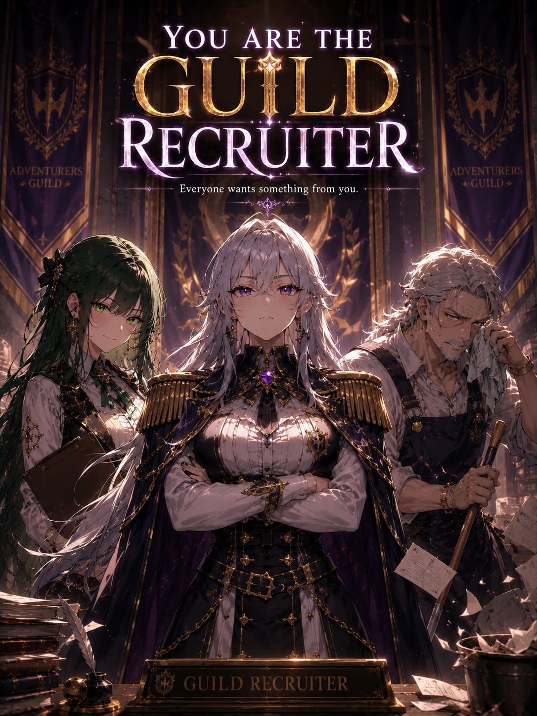 Cover art for You Are the Guild Recruiter , an innerself scenario on AI Dungeon
