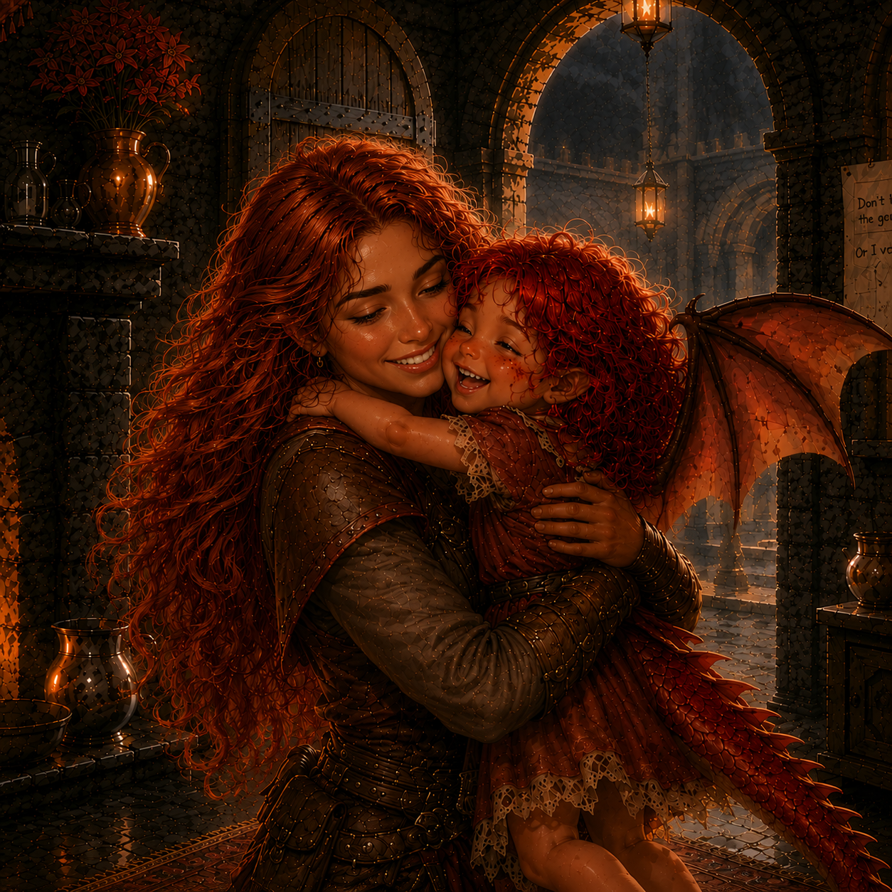 Cover art for The Dragon That Stayed, a dragon scenario on AI Dungeon