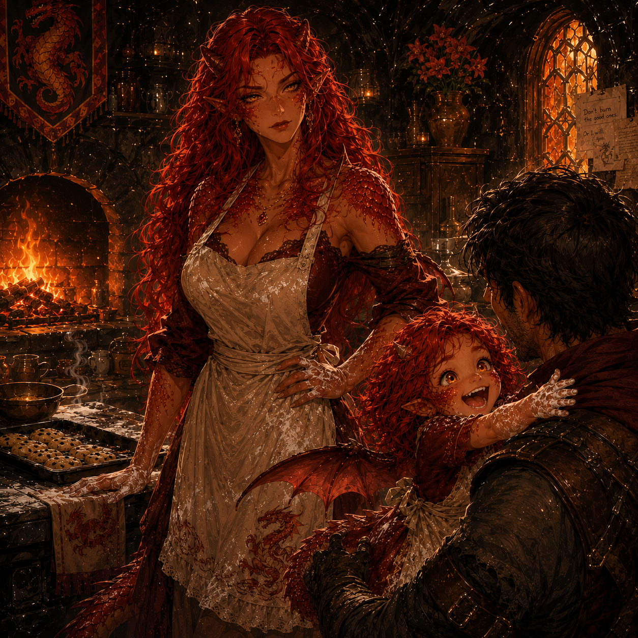 Cover art for Your Dragon Baby Mama, a dragon scenario on AI Dungeon