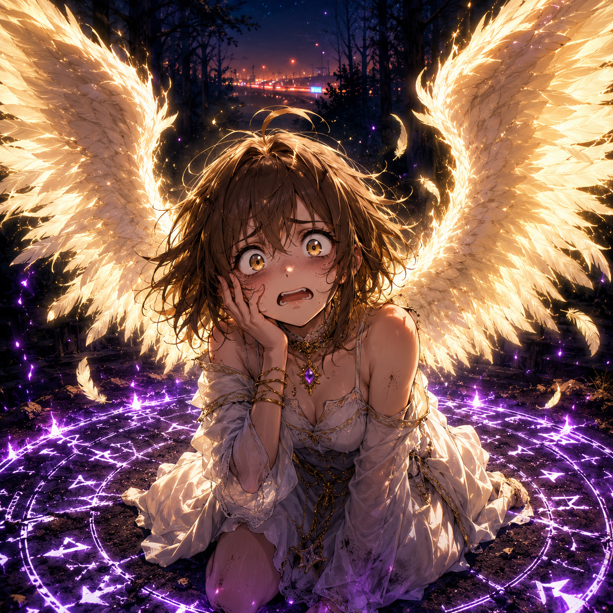 Cover art for Deal with the Angel, an angel scenario on AI Dungeon