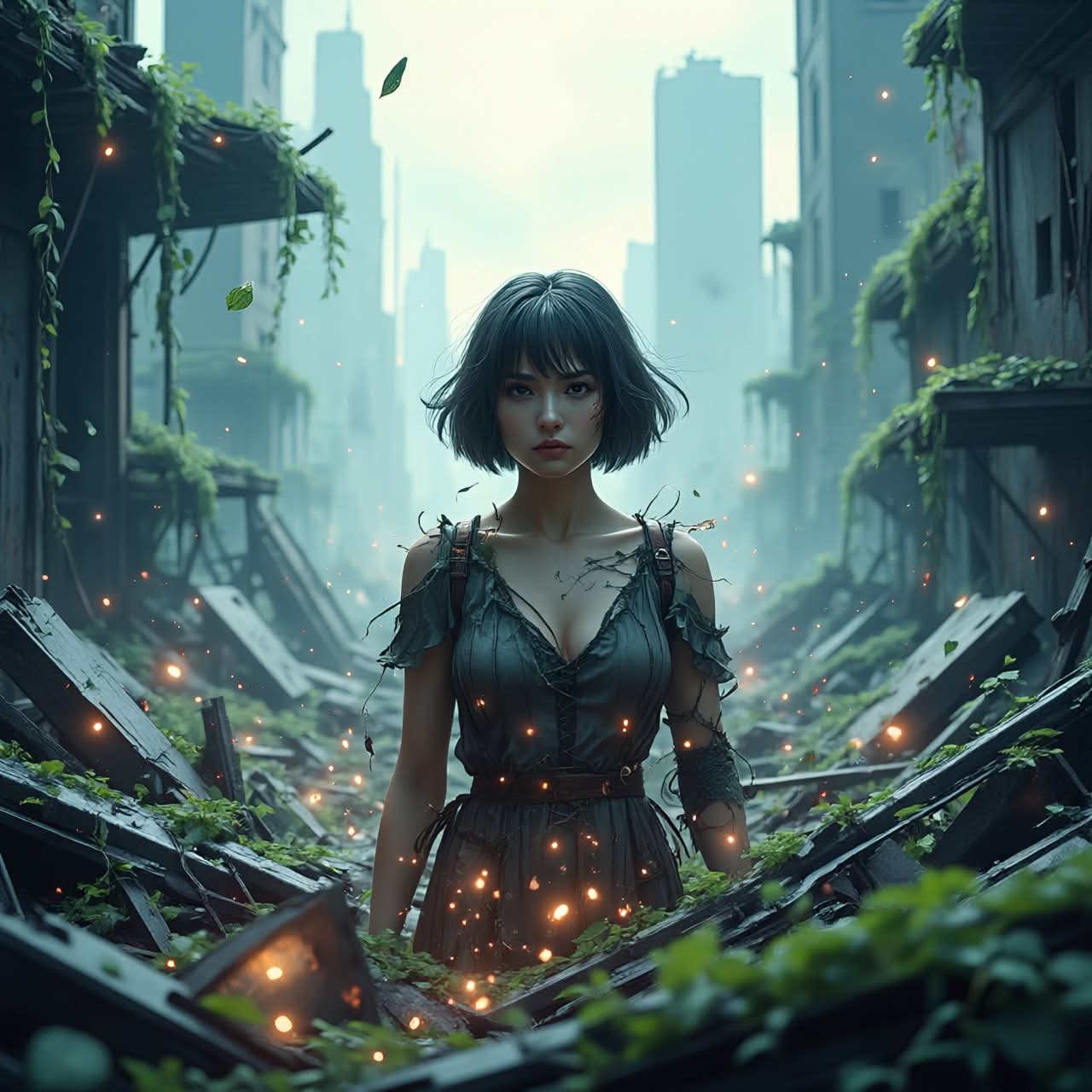 Cover art for The Whisperer, a zombies scenario on AI Dungeon