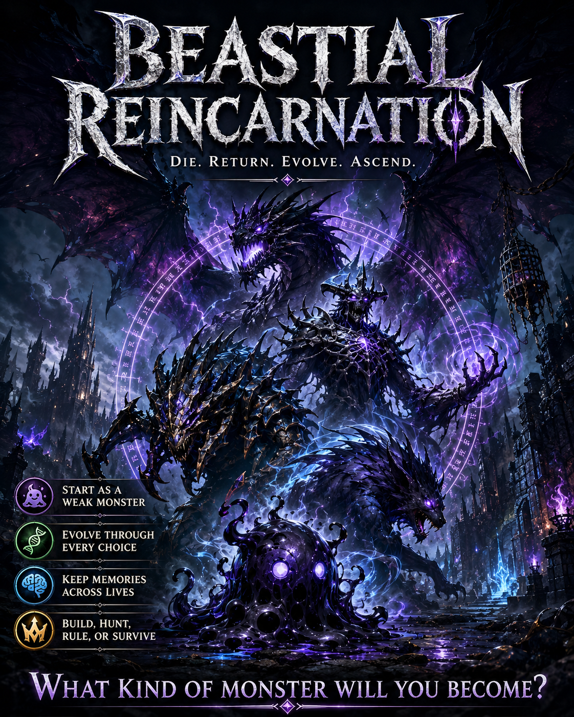 Cover art for Beastial Reincarnation!, a reincarnation scenario on AI Dungeon