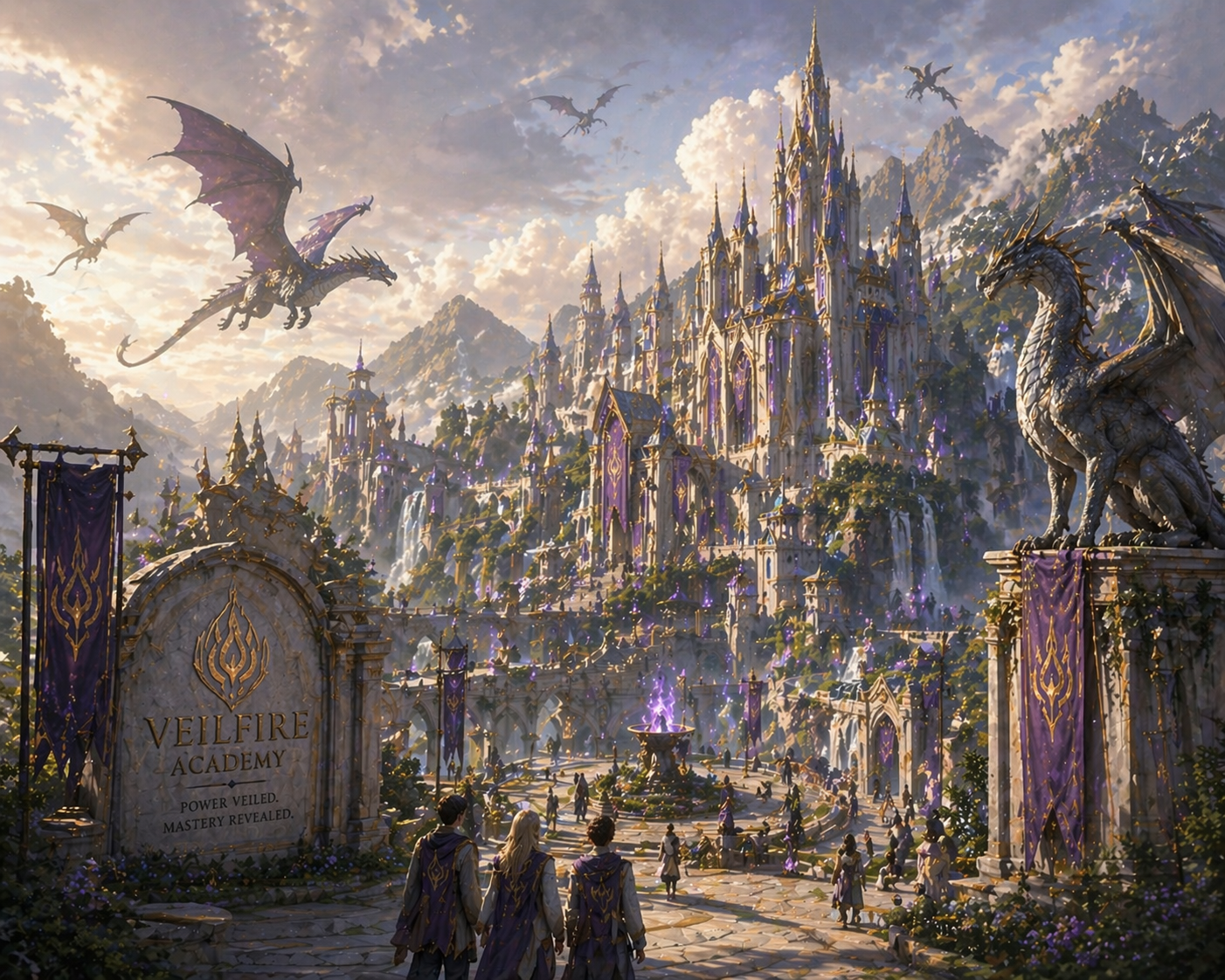 Cover art for The Shatter-Scale Games, a dragons scenario on AI Dungeon
