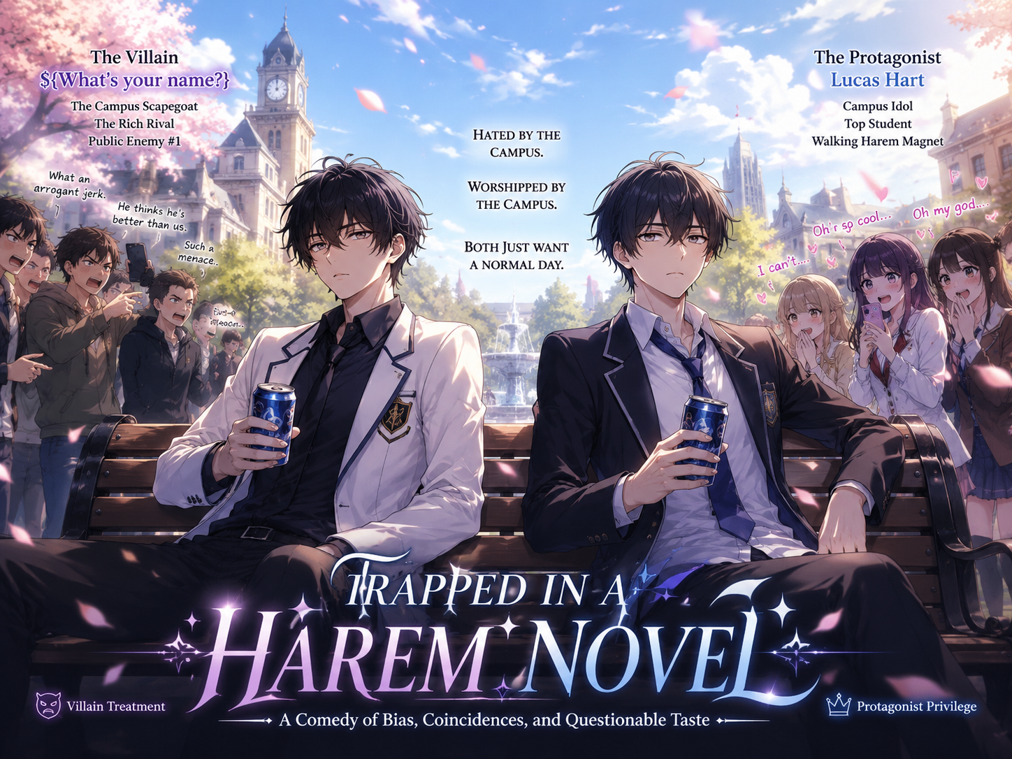 Cover art for Why Is Everyone So Dumb Here? (IS, AC included), an university scenario on AI Dungeon