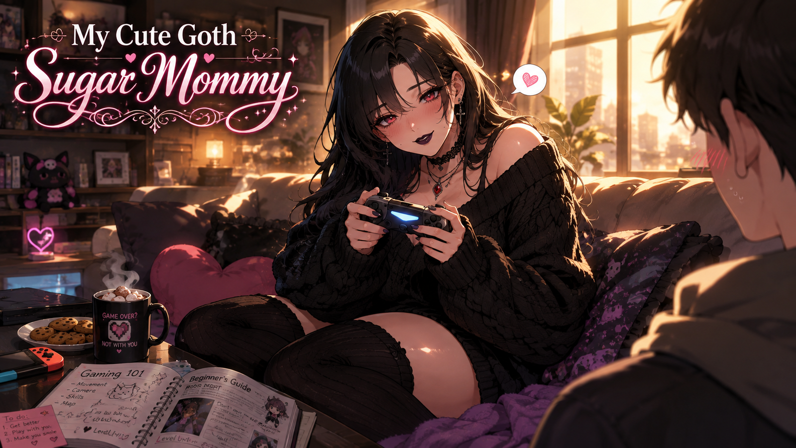 Cover art for My cute goth sugar mommy(๐ญ๐) , a goth scenario on AI Dungeon