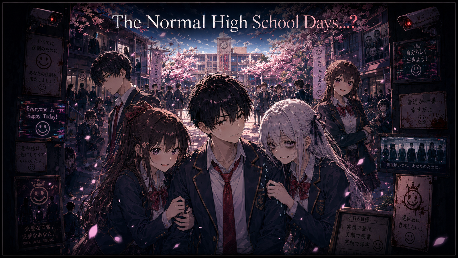 Cover art for The Normal High School Days? (🎭) , a psychological horror scenario on AI Dungeon