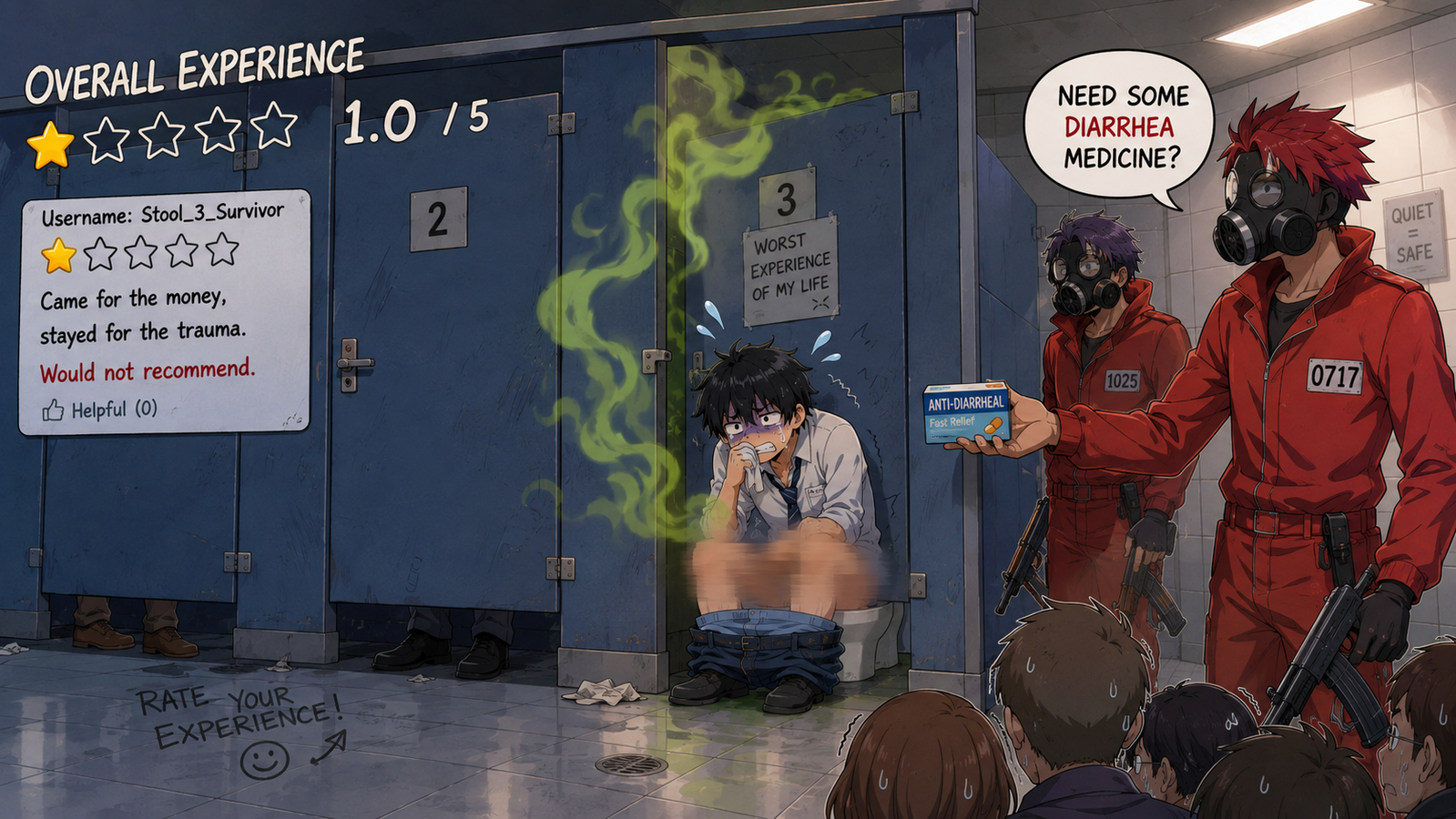 Cover art for The 'Shitty' Situation š©, a comedy scenario on AI Dungeon