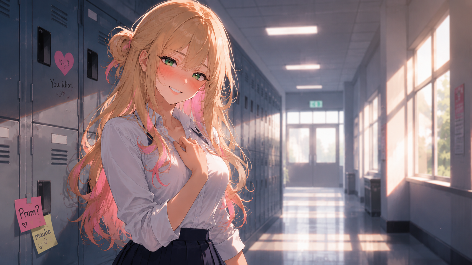 Cover art for "Hmm,...yes" š, a highschool scenario on AI Dungeon