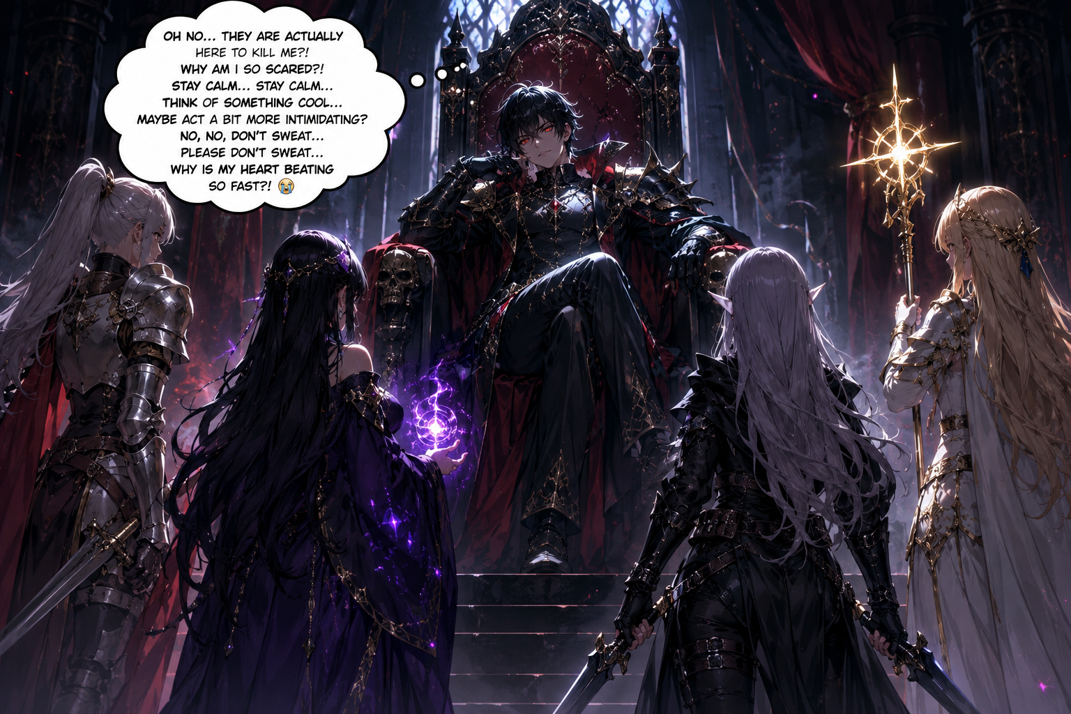 Cover art for You are the DARK LORD...aren't you?, a dark fantasy scenario on AI Dungeon