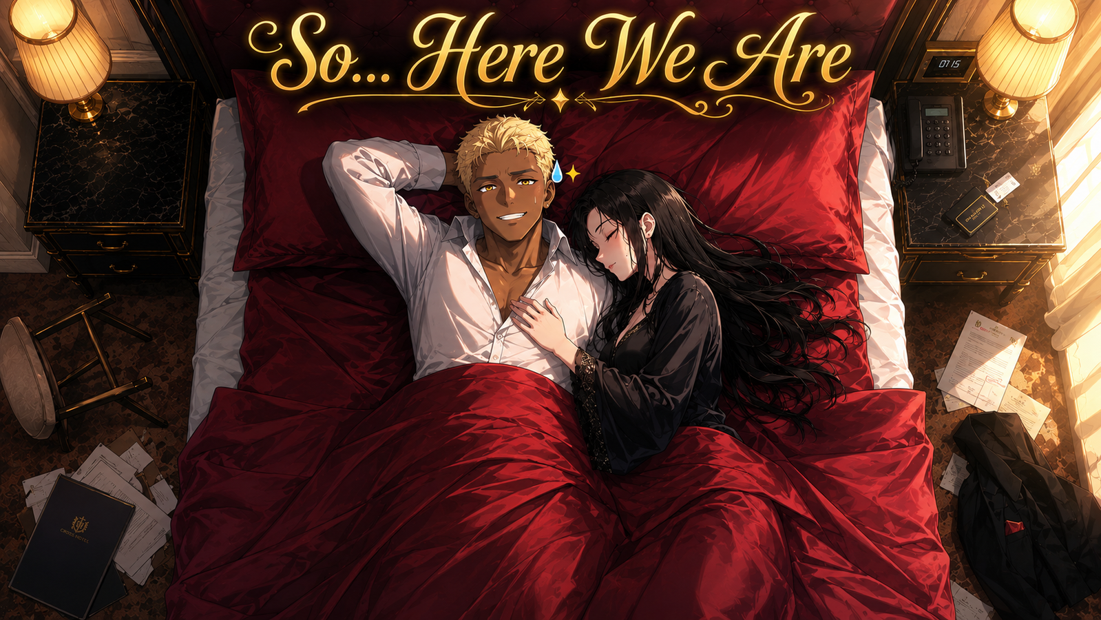 Cover art for So... Here We Are, a rich scenario on AI Dungeon