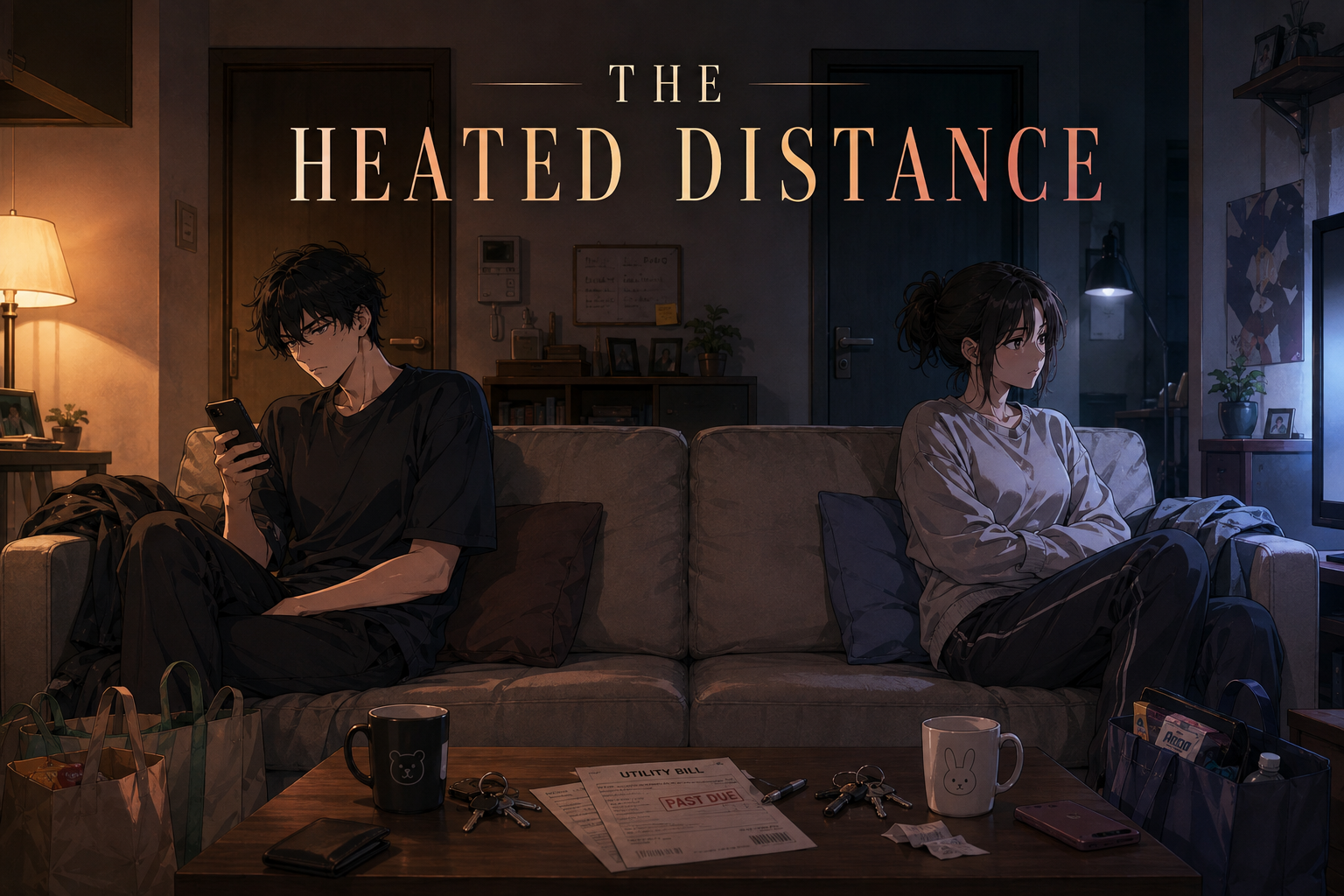Cover art for The heated distance... (🎭📕) , an ex scenario on AI Dungeon