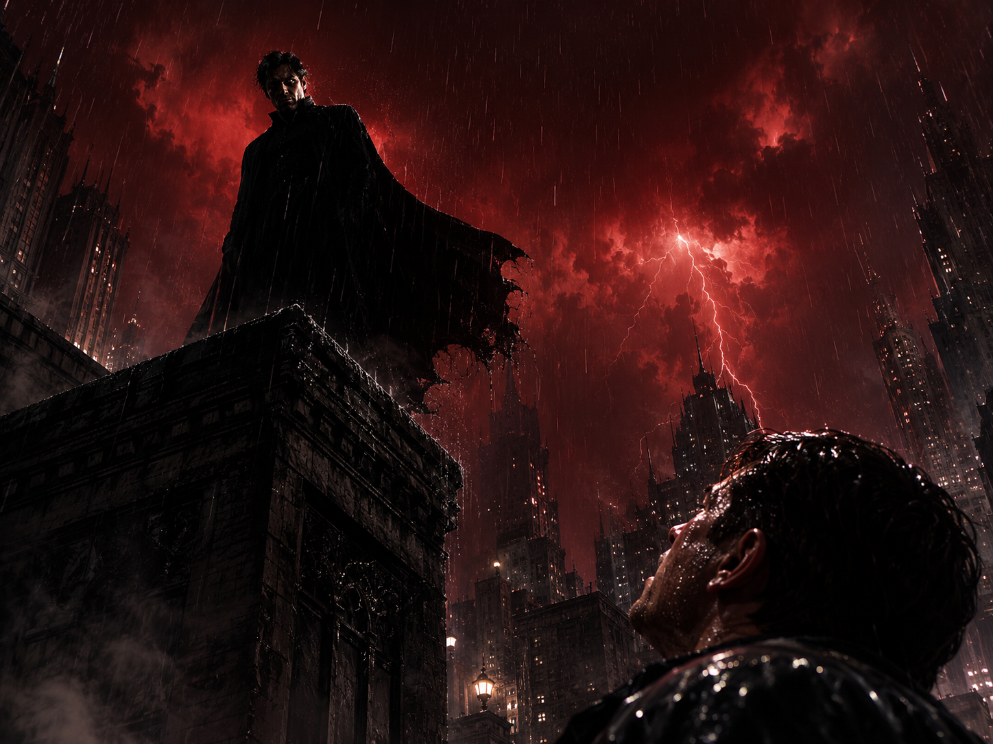 Cover art for ⚔️ Gotham: Between Hero and Villain, a dc comics scenario on AI Dungeon