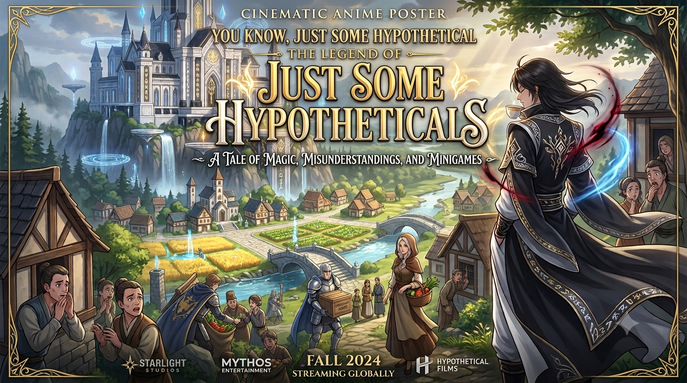 Cover art for Just some hypotheticals(ðŸŽðŸ“•) , an innerself scenario on AI Dungeon