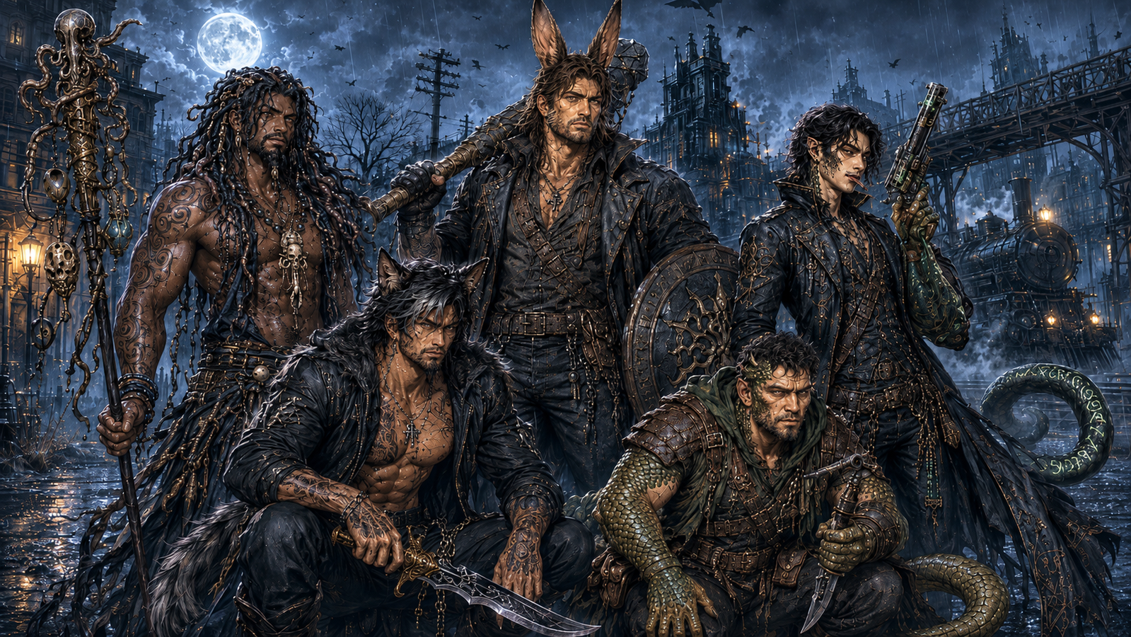 Cover art for The Black Lantern Company, an industrial scenario on AI Dungeon