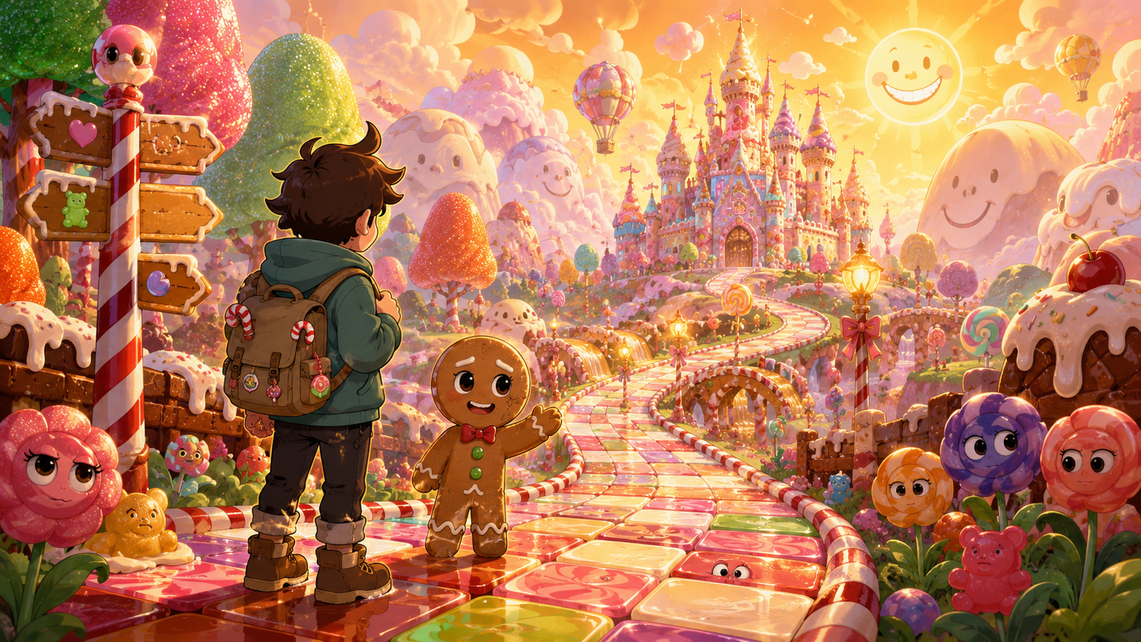 Cover art for Candyland Isekai: The Musical, a candyland scenario on AI Dungeon
