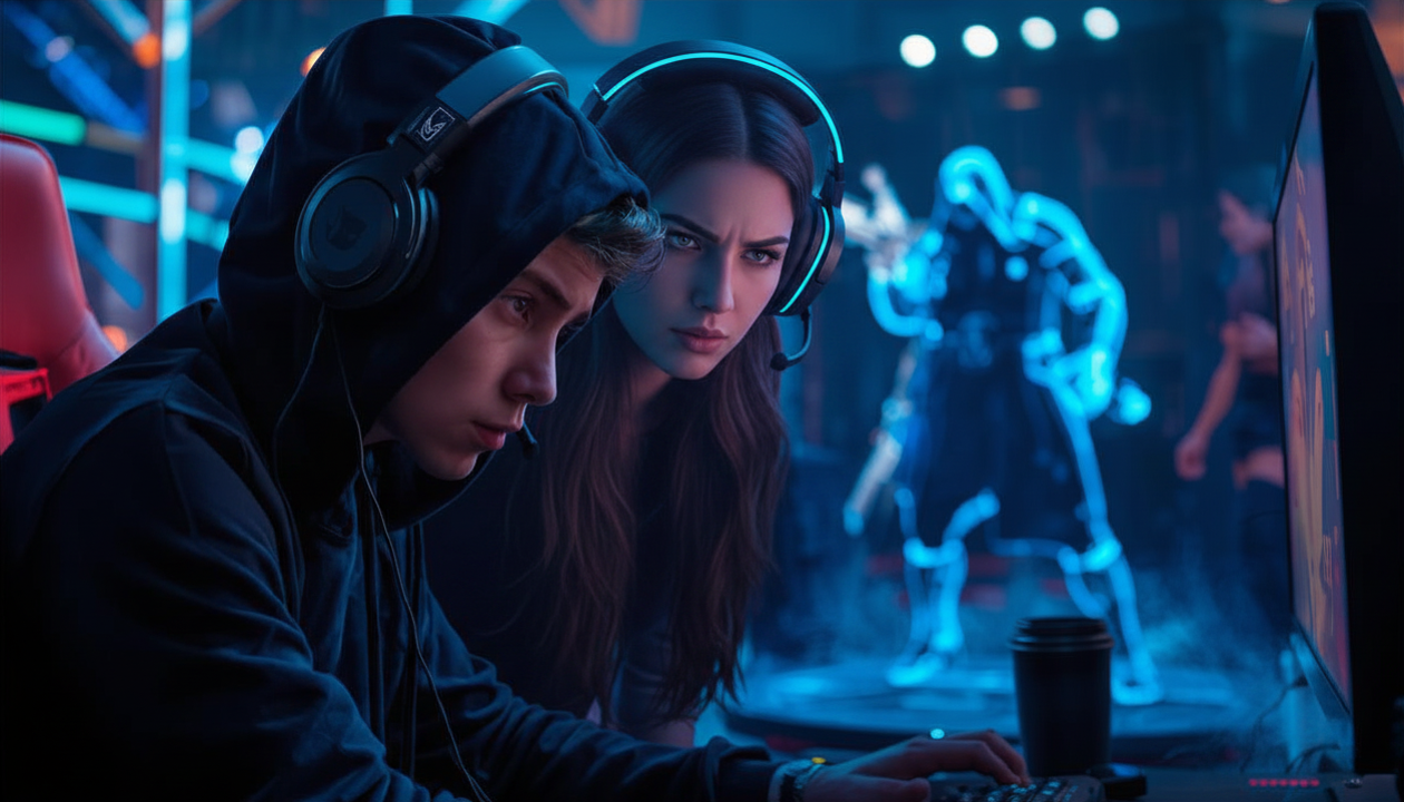 Cover art for Circuit Breaker Rising, an esports scenario on AI Dungeon