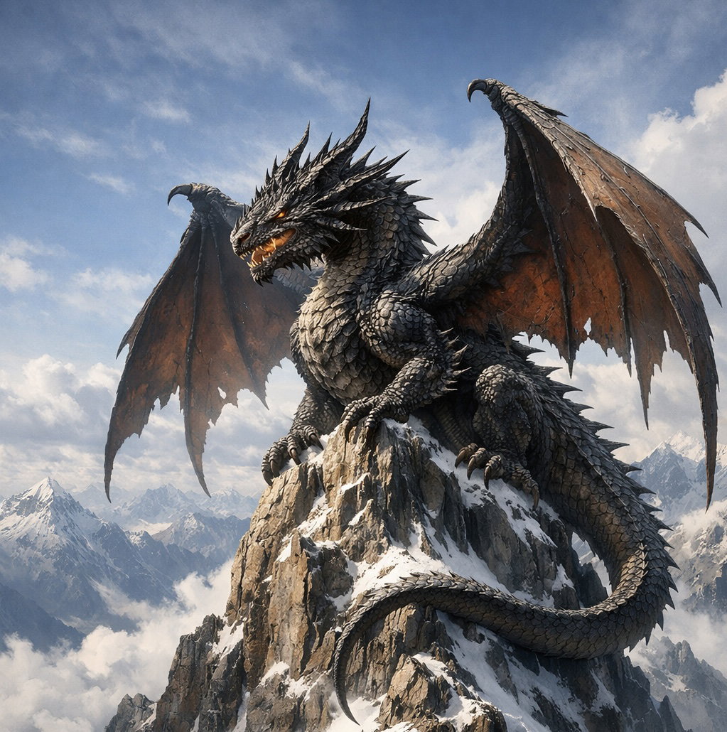 Cover art for My Fantasy Dragon, a fantasy scenario on AI Dungeon