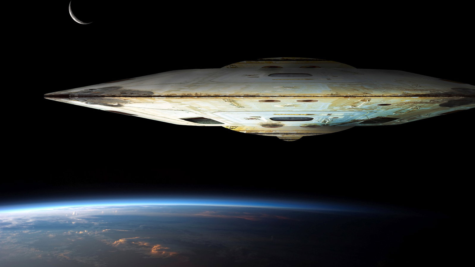 Cover art for The Mothership, an abduction scenario on AI Dungeon