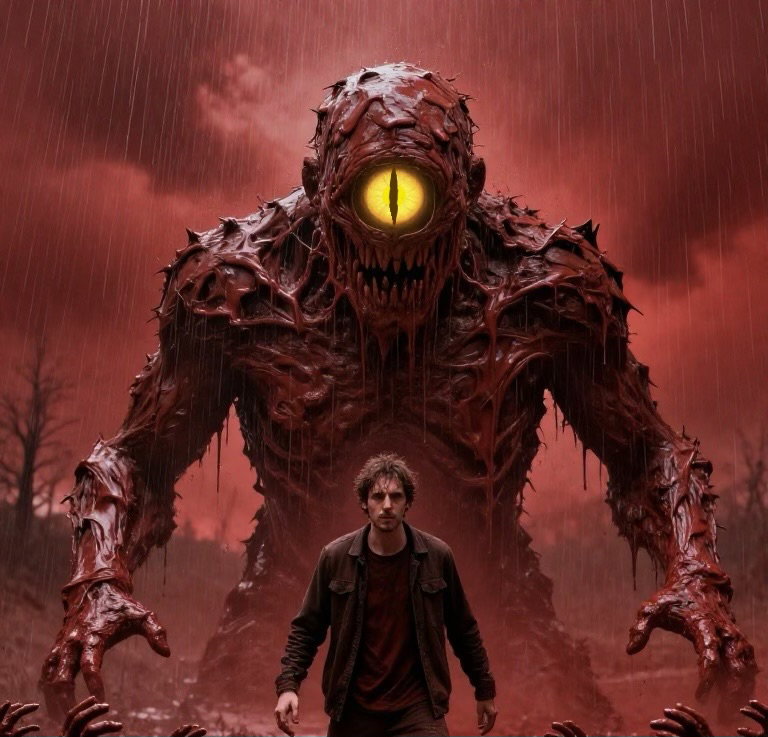 Cover art for Long Live the Mudman, a horror scenario on AI Dungeon