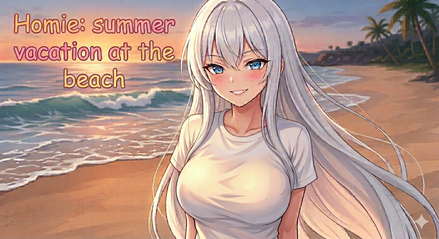 Cover art for Homie: summer vacation at the beach, a friend scenario on AI Dungeon