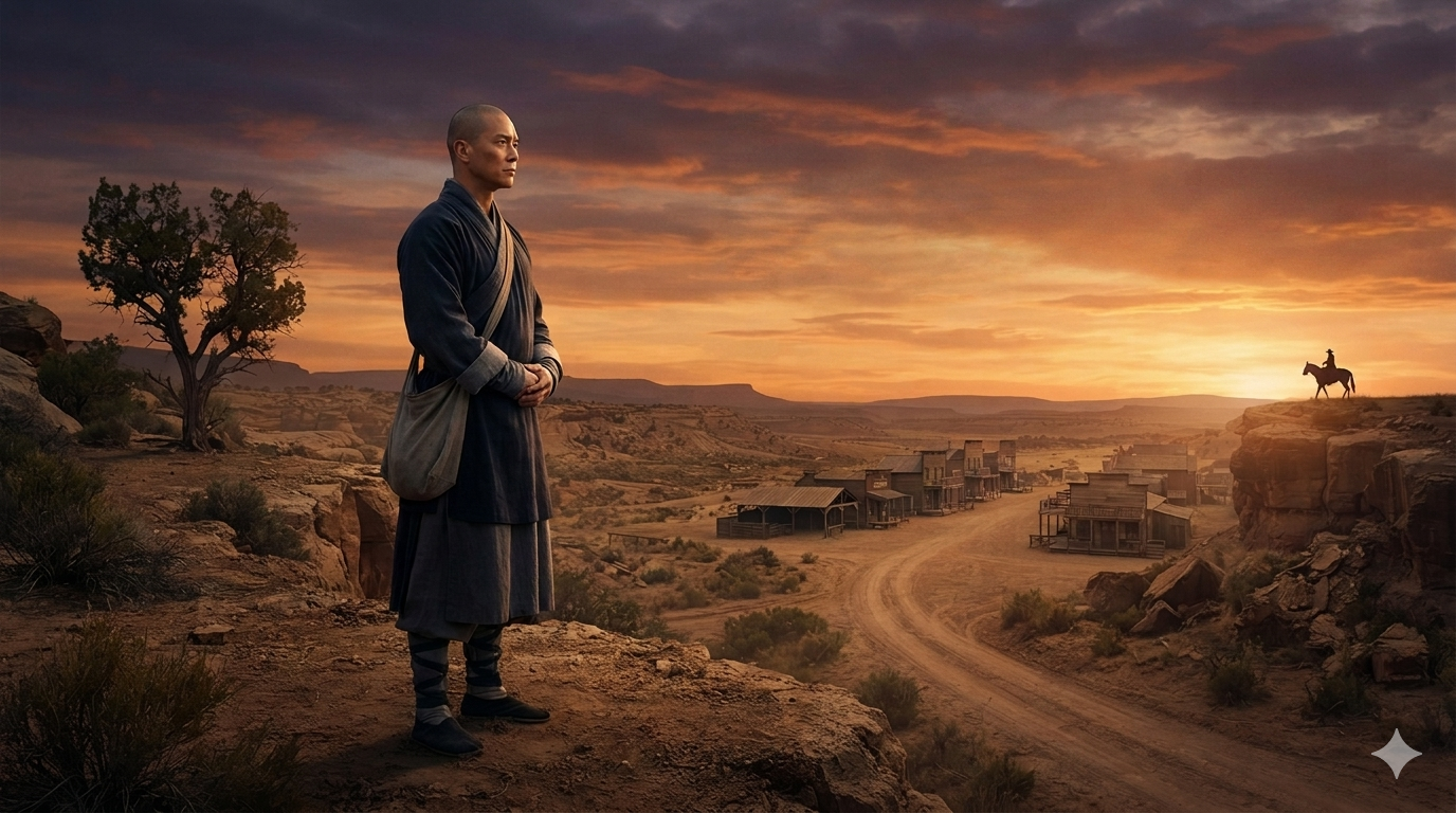 Cover art for Kung Fu: the Wandering Monk, a kung fu scenario on AI Dungeon