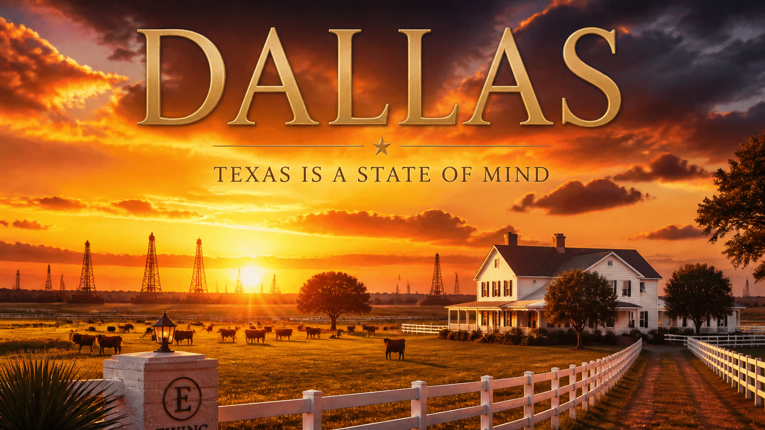 Cover art for Dallas: Texas is a State of Mind, a dallas tv series scenario on AI Dungeon