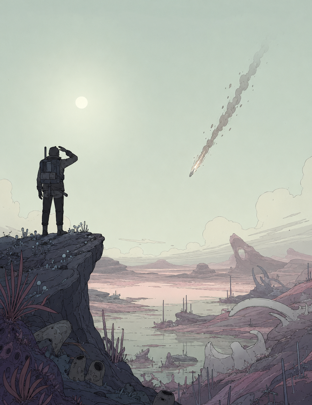Cover art for Pale Gravity, a scavengers reign scenario on AI Dungeon