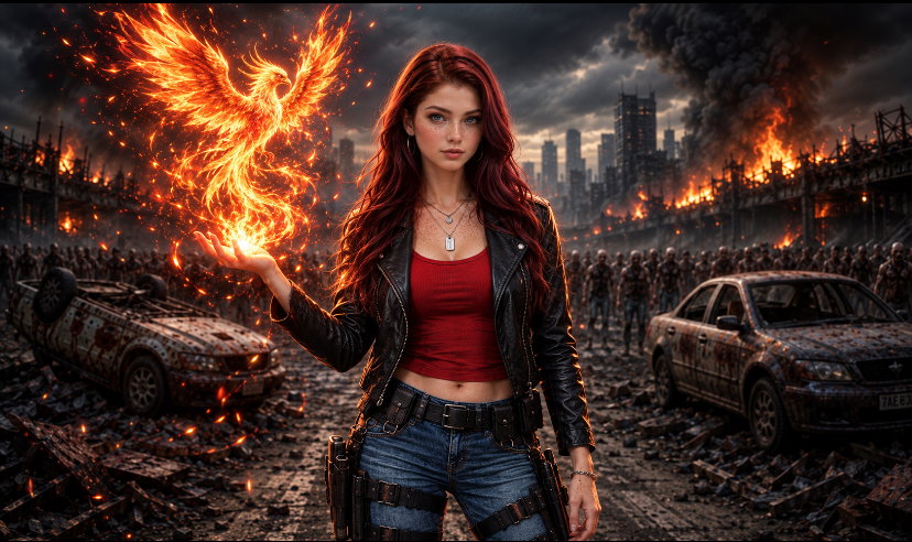 Cover art for }{Reborn into a Zombie apocalypse }{, a walking dead scenario on AI Dungeon