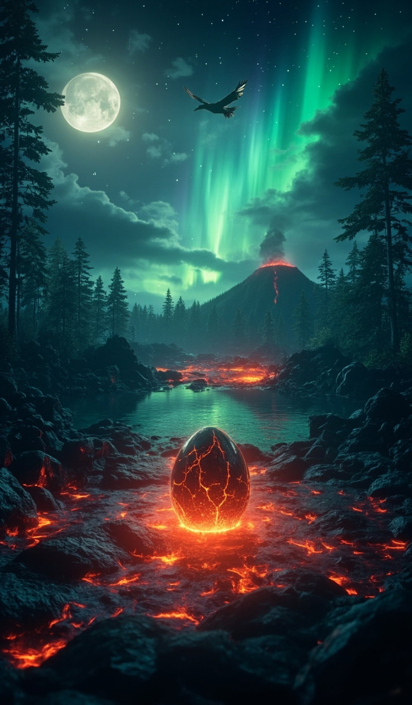 Cover art for }{Reborn as a dragon}{, a dragon scenario on AI Dungeon
