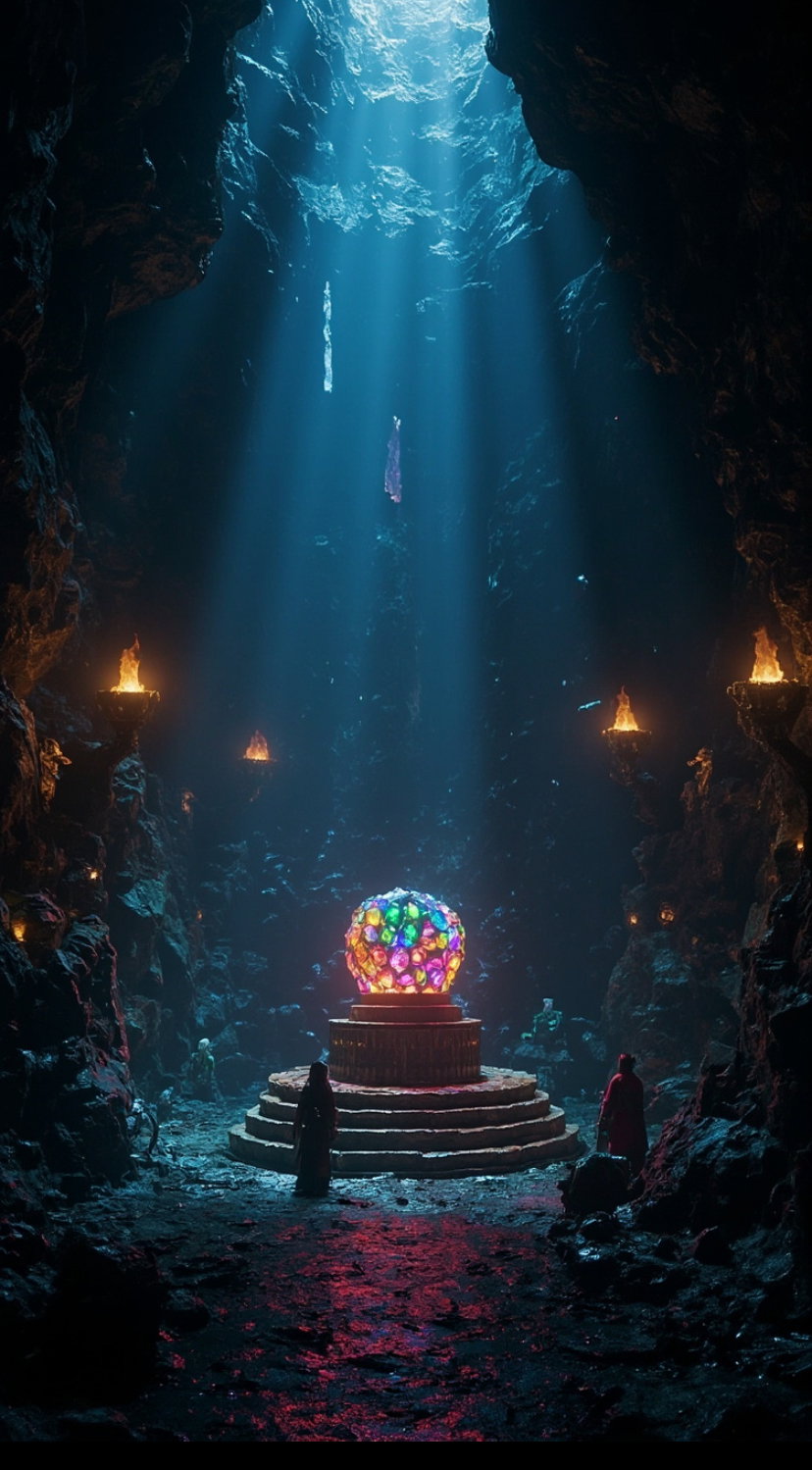 Cover art for }{Reborn as a dungeon core }{, a dungeon building scenario on AI Dungeon