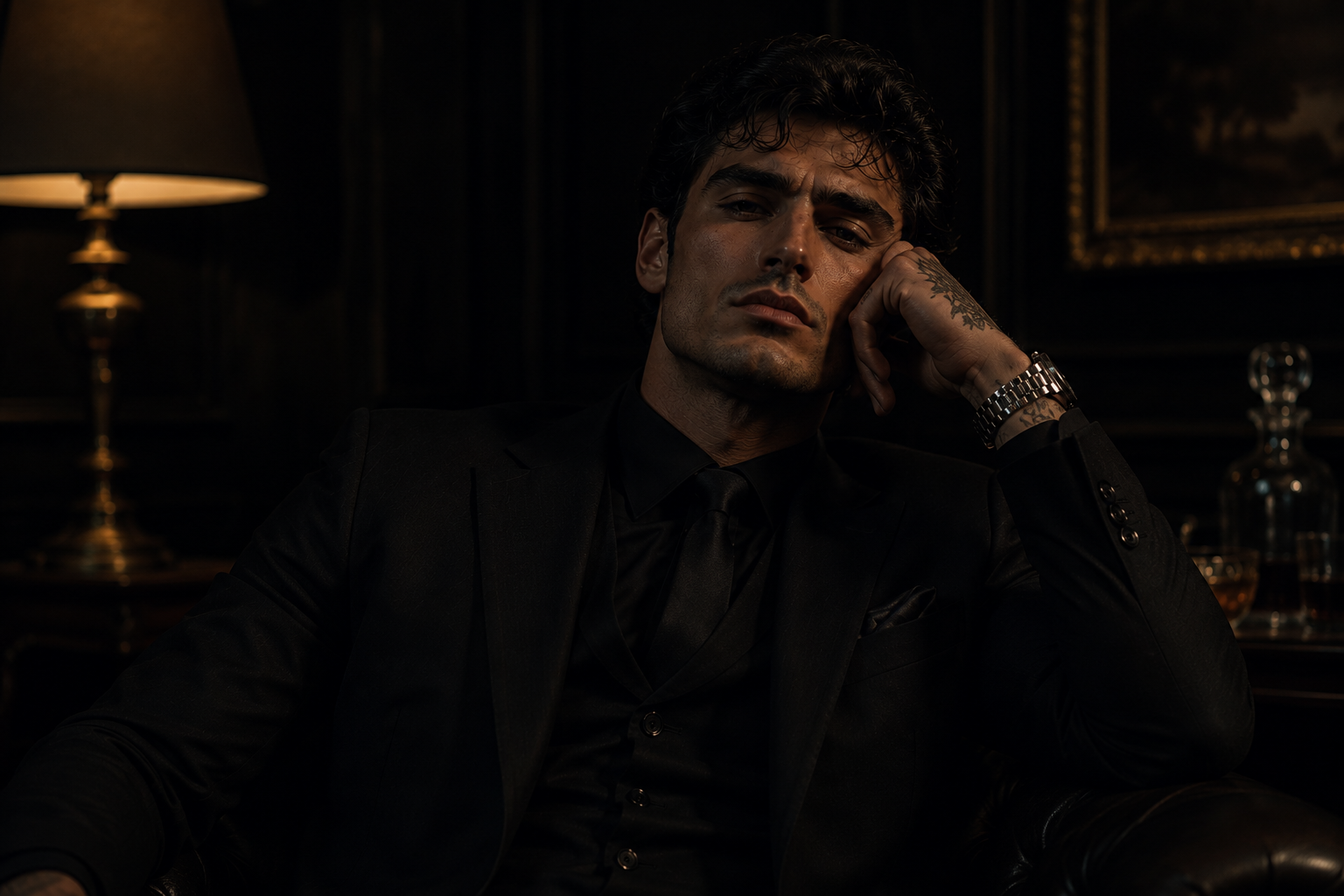 Cover art for The Wounded Devil, a mafia scenario on AI Dungeon