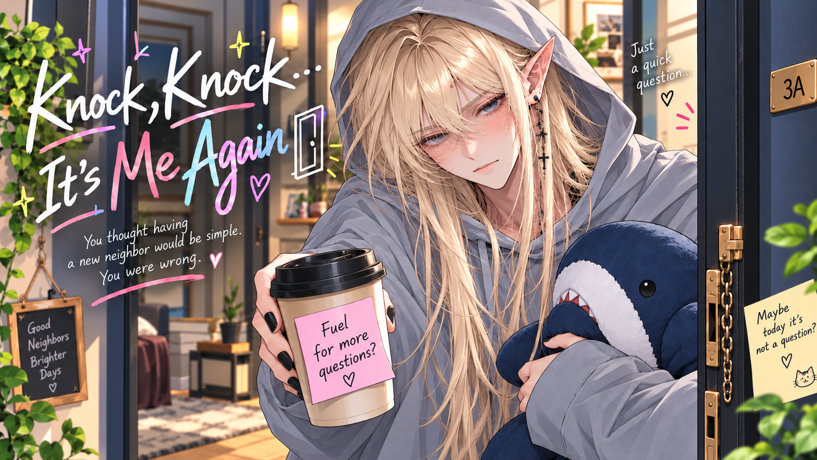 Cover art for ♂️ ✨🚪 Knock, Knock… It’s Me Again 🚪✨, a husband scenario on AI Dungeon