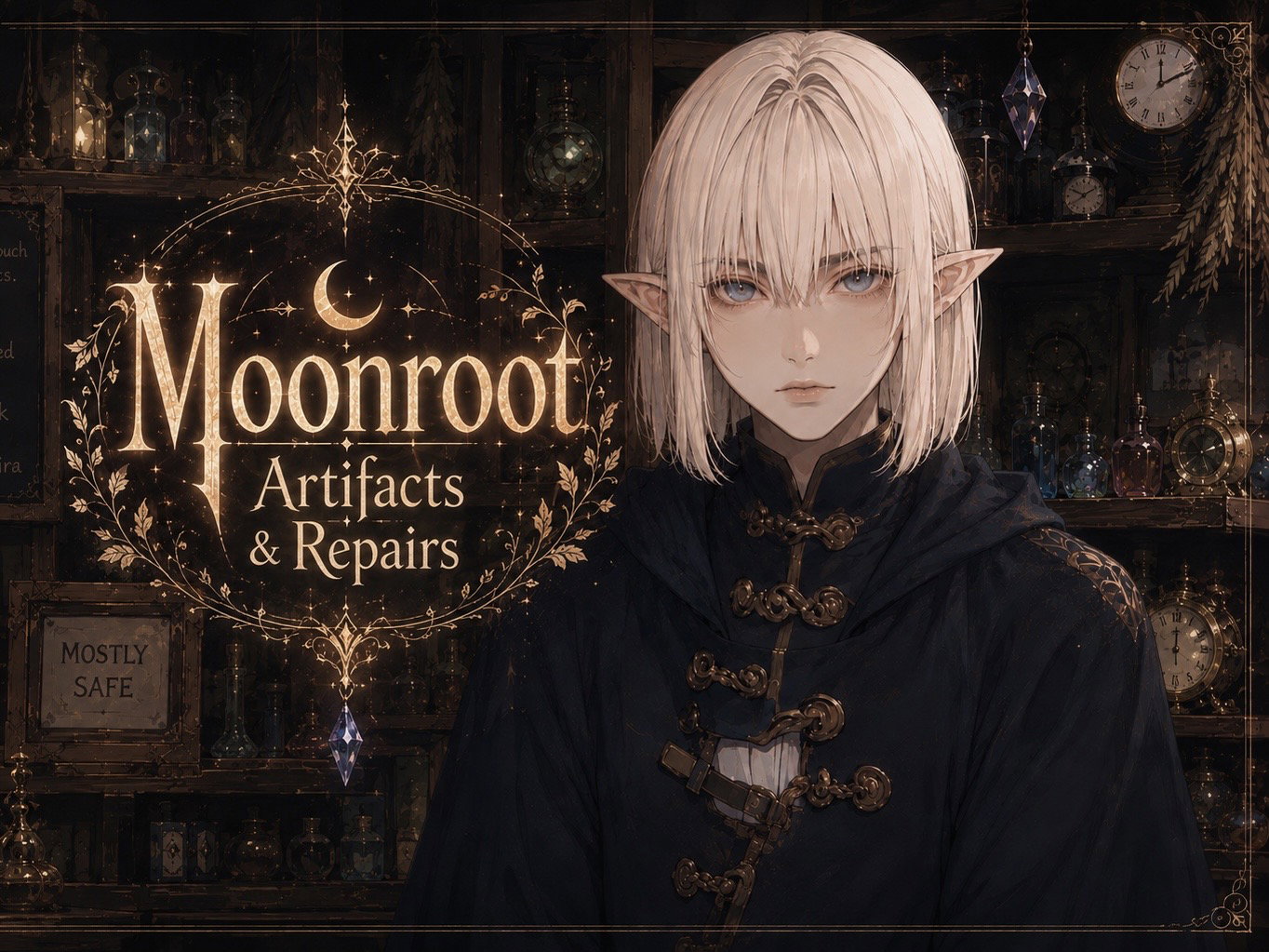 Cover art for π Moonroot Artifacts & Repairs π, a romance scenario on AI Dungeon
