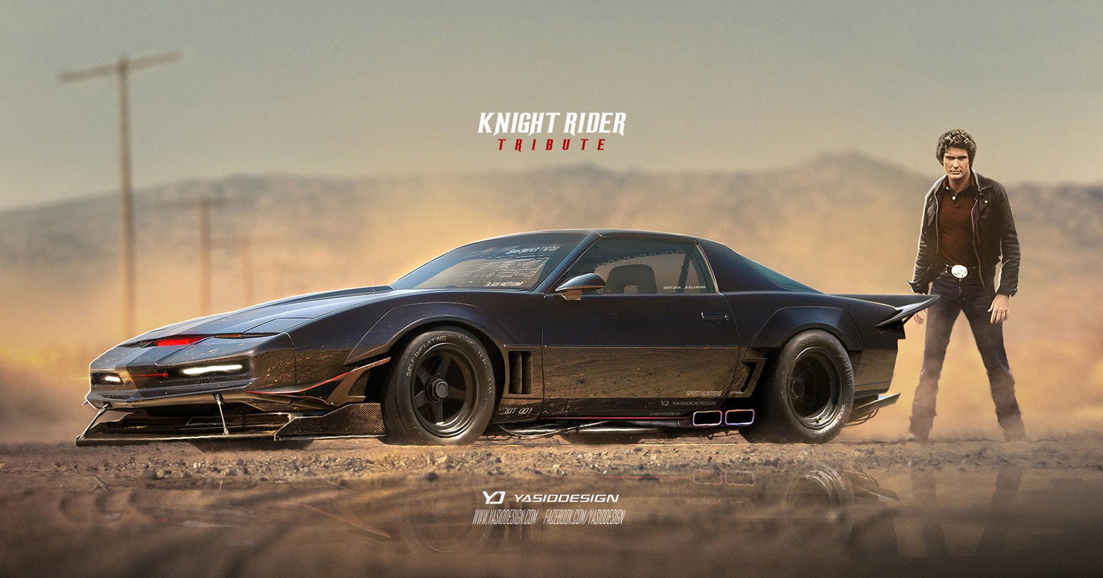 Cover art for Knight Rider , a crime fighting scenario on AI Dungeon
