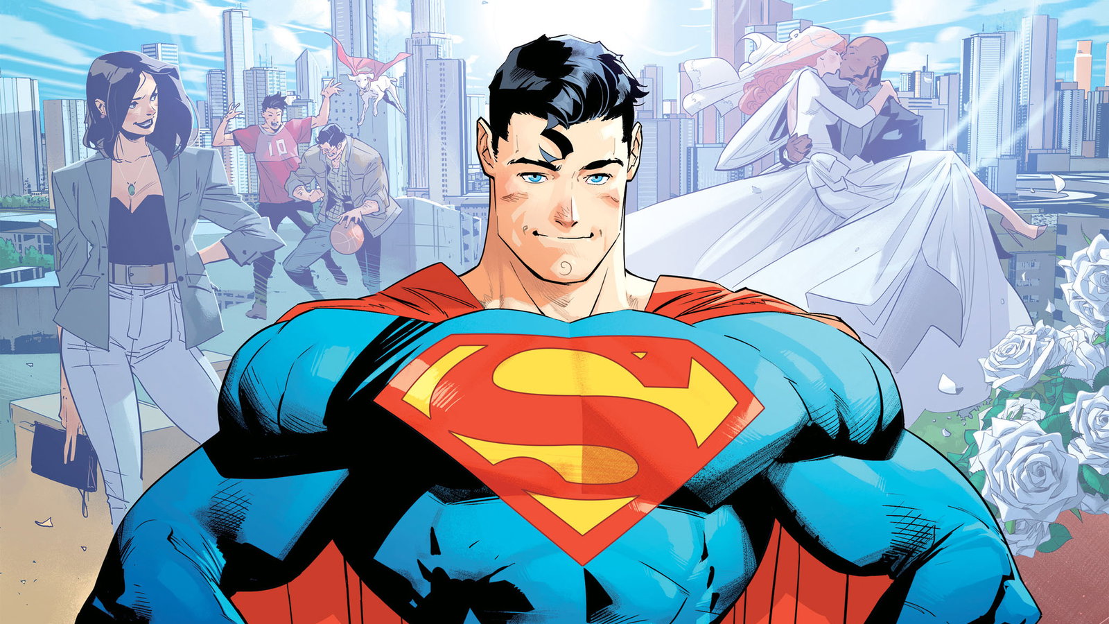 Cover art for DC Universe, a superhero scenario on AI Dungeon