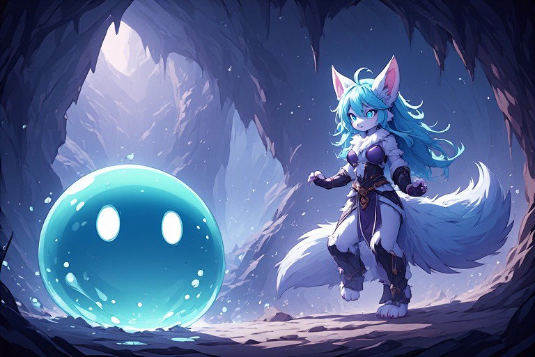 Cover art for The Slime That Learned Desire, a slime scenario on AI Dungeon